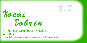 noemi dobrin business card